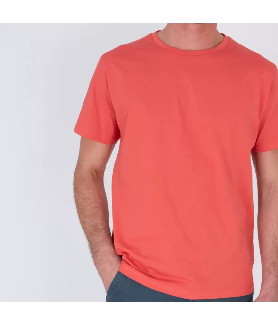 Heren-T-shirt met koraal poker - Archive sales for men | Kiwi Saint Tropez