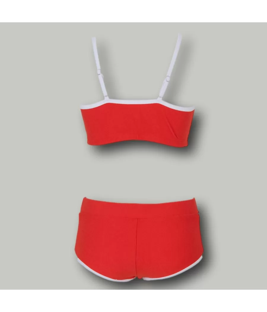 Maillot 2 pièces fille brassière Leriane pomelo (Exclu web 2024) | Kiwi Saint Tropez