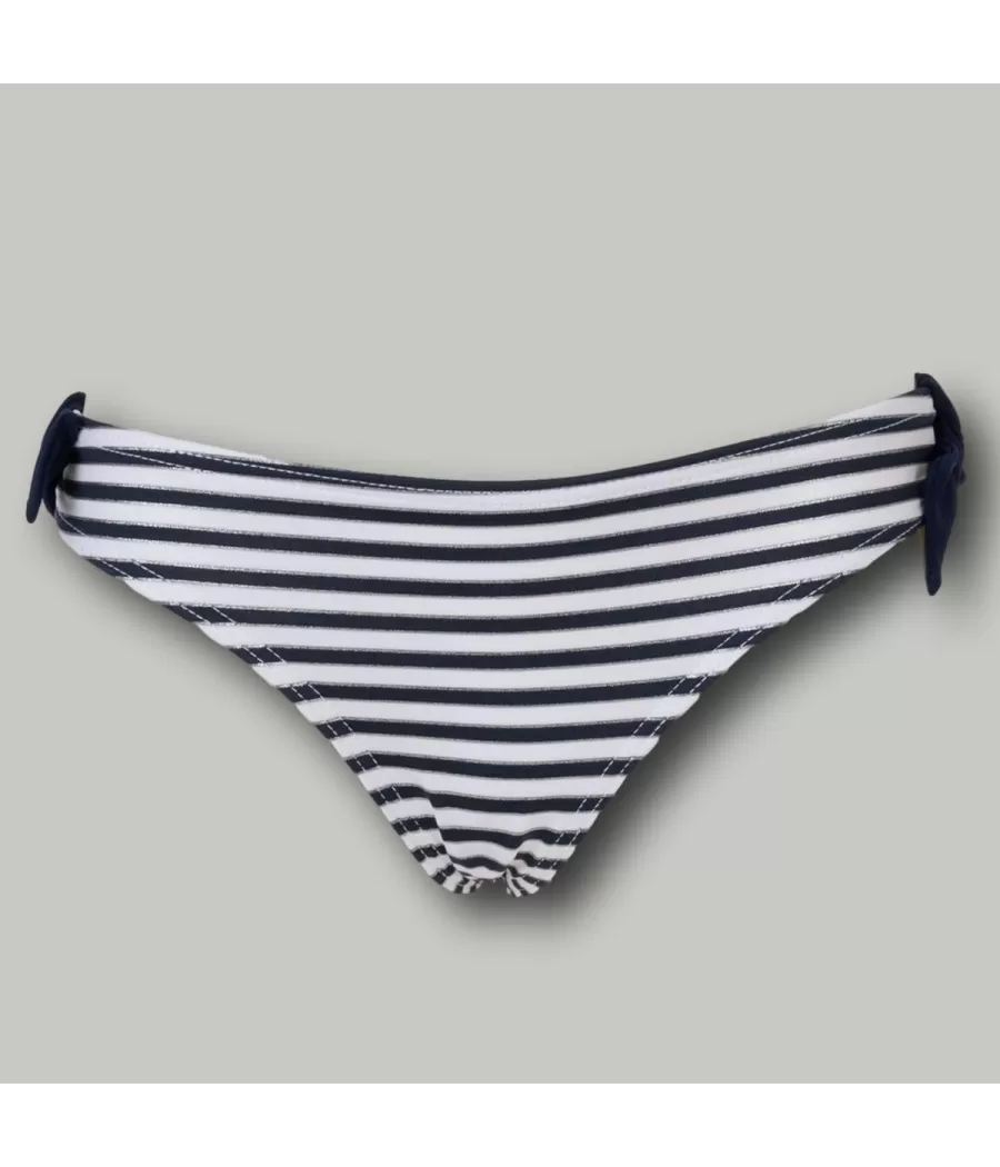 Monokini fille noeud marina navy