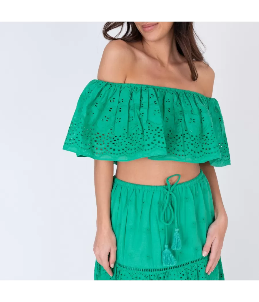 Top femme angel vert | Kiwi Saint Tropez