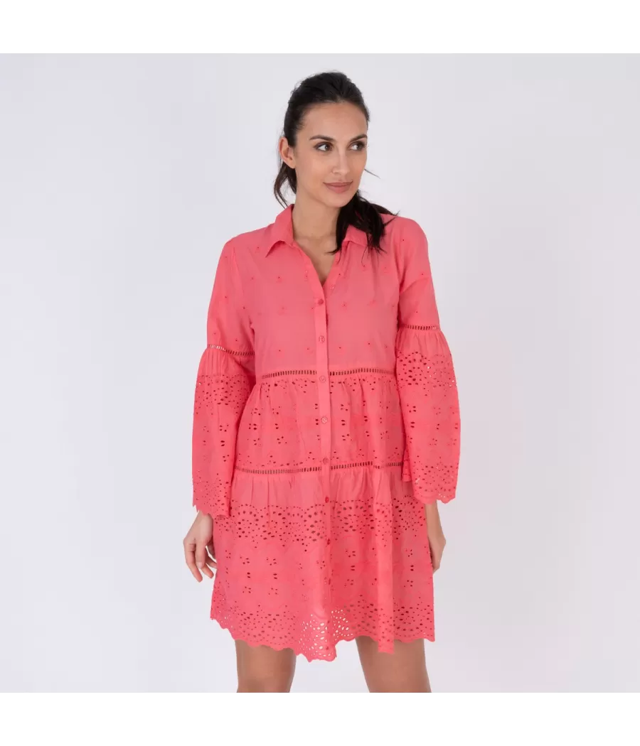 Tunique femme courte idole fushia - Tuniques women  | Kiwi Saint Tropez