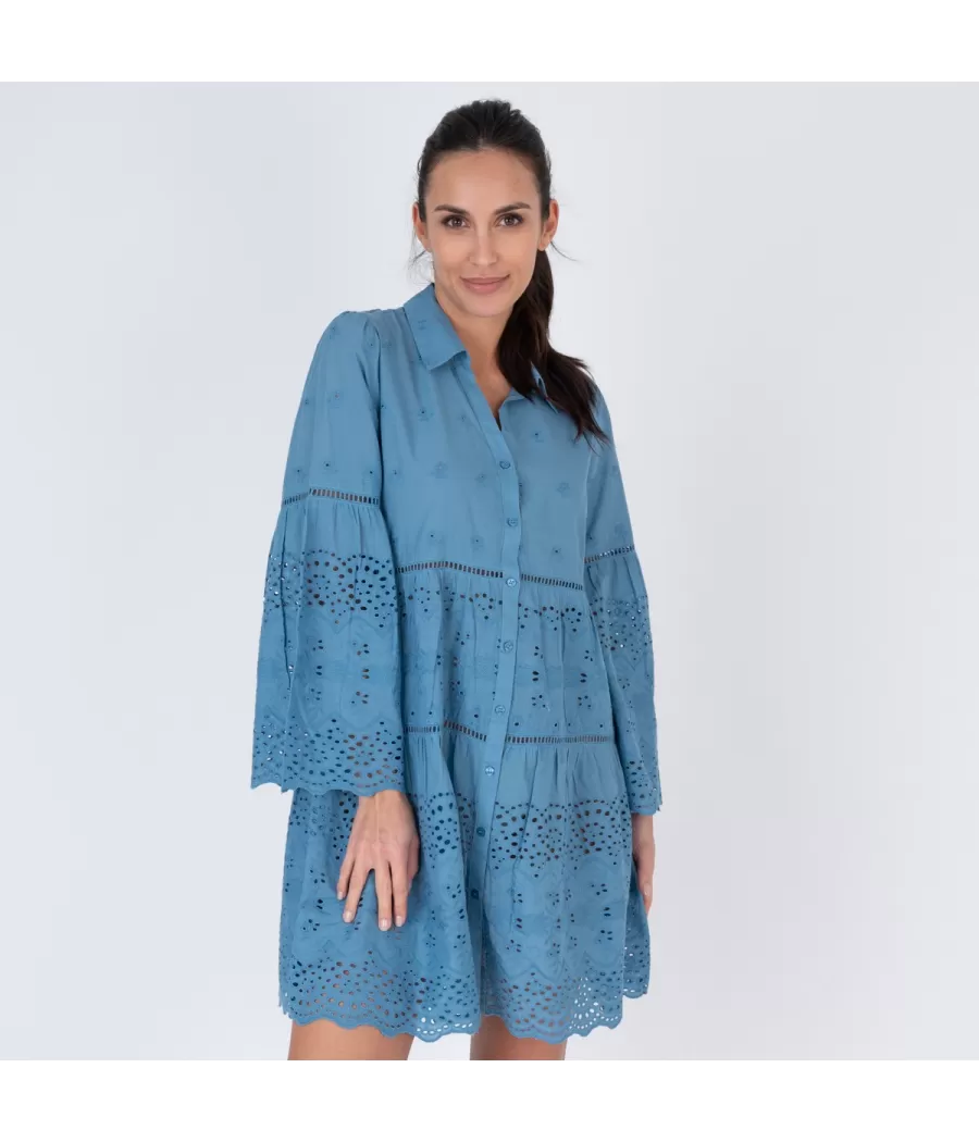 Korte denim tuniek voor dames