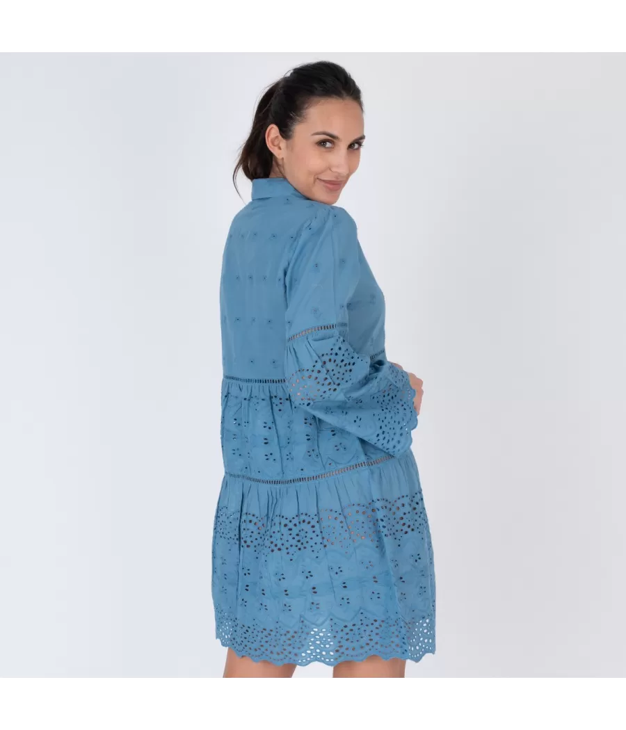 Tunique femme courte idole denim | Kiwi Saint Tropez