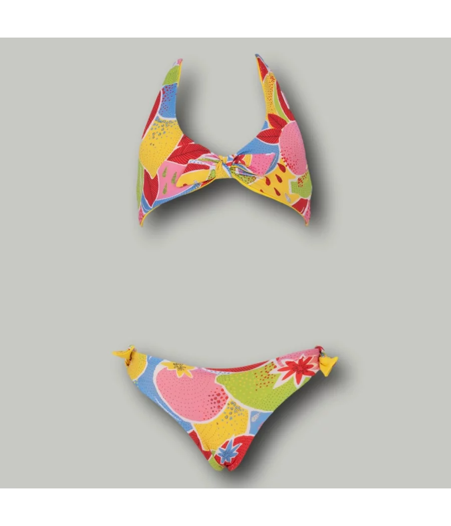 Maillot 2 pièces fille triangle frutti multico - Maillots 2 pièces fille | Kiwi Saint Tropez