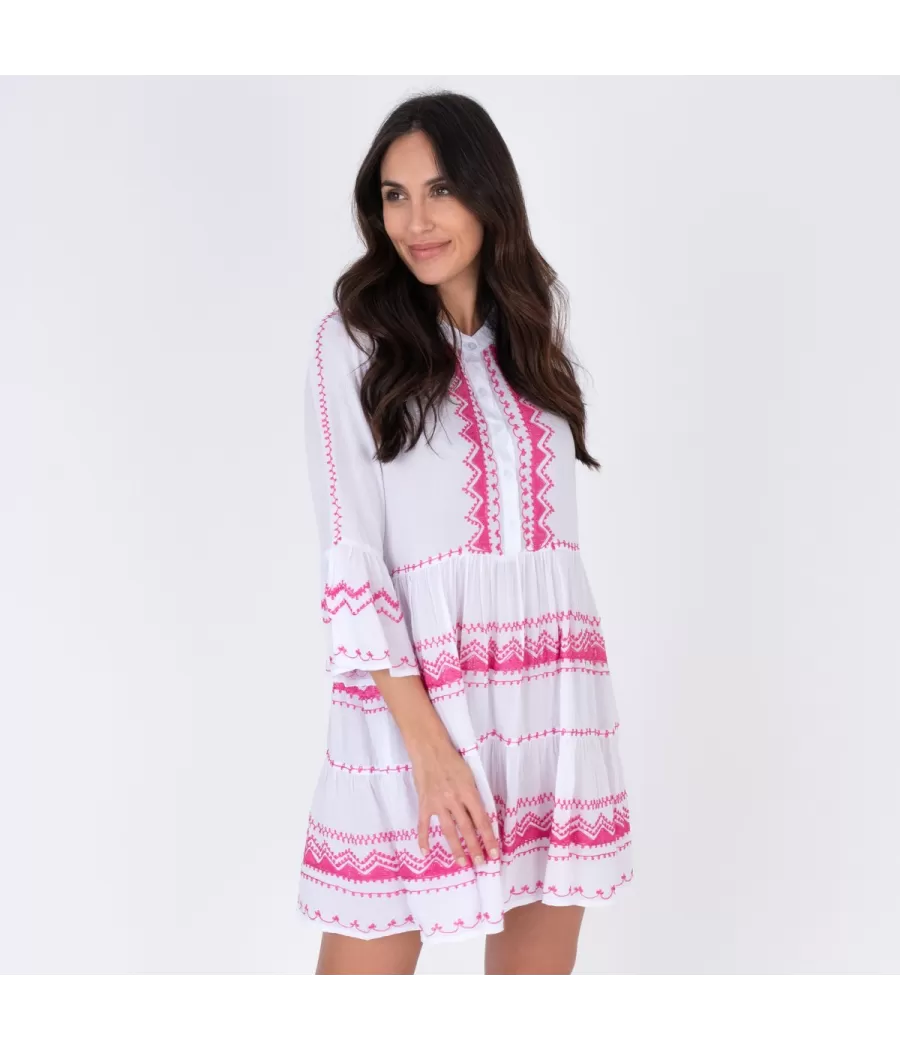 Tunique femme courte Joia pink - Tuniques femme | Kiwi Saint Tropez