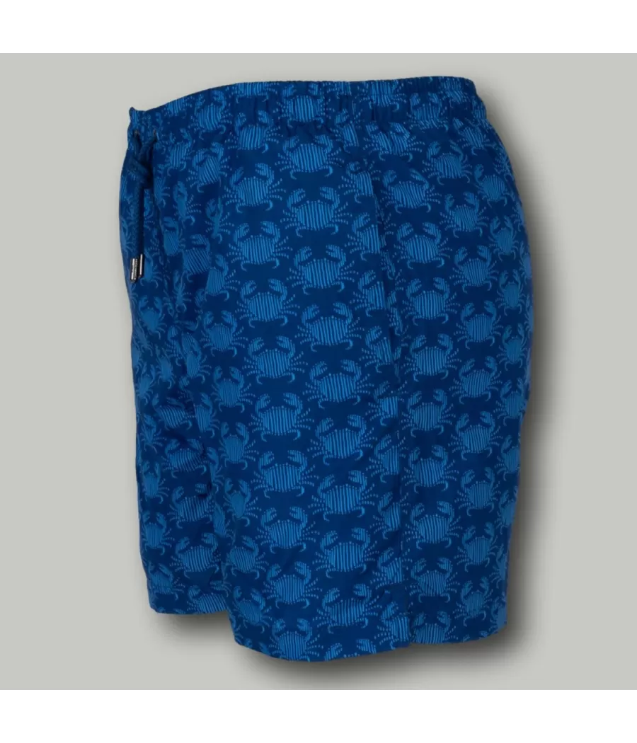 Blauw zwempak voor jongens - Boxers imprimés garçon | Kiwi Saint Tropez