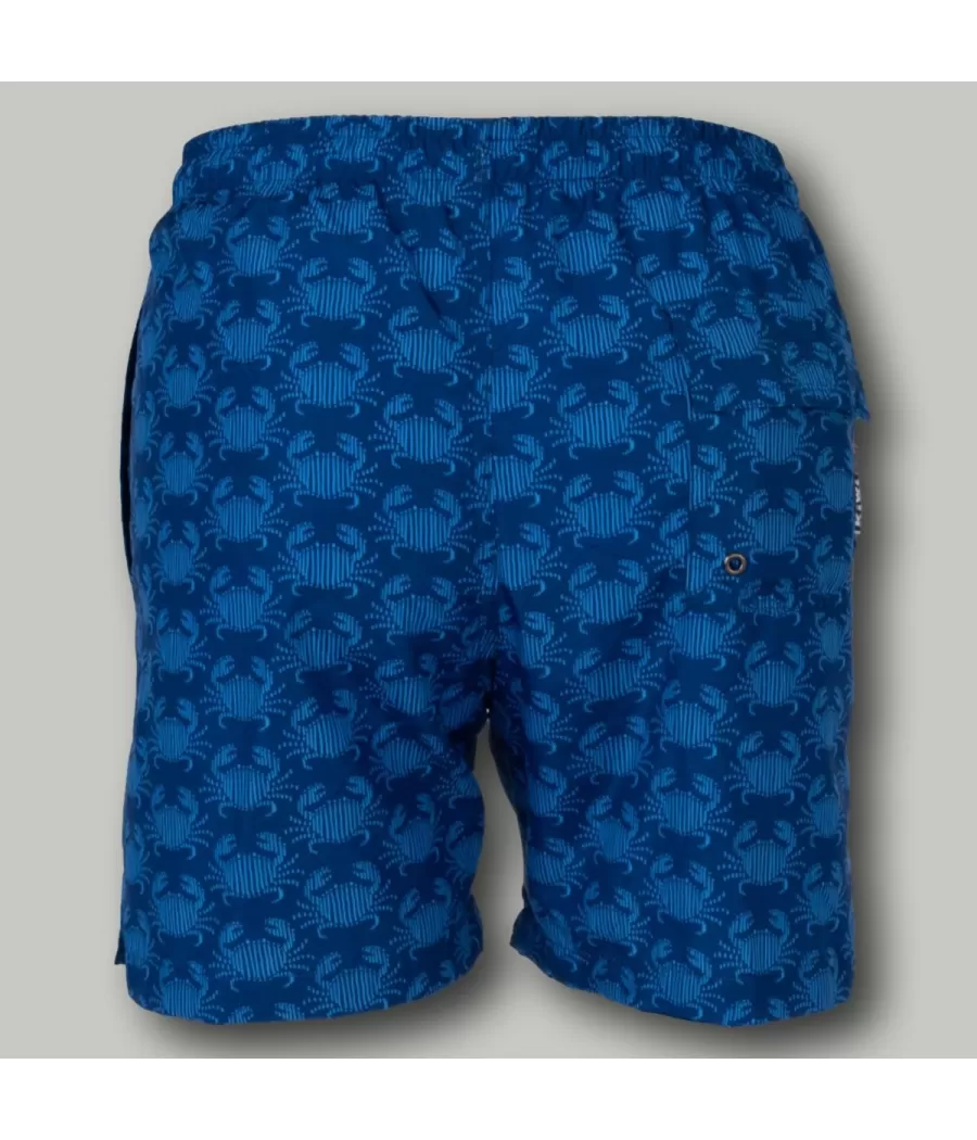 Blauw zwempak voor jongens - Boxers imprimés garçon | Kiwi Saint Tropez