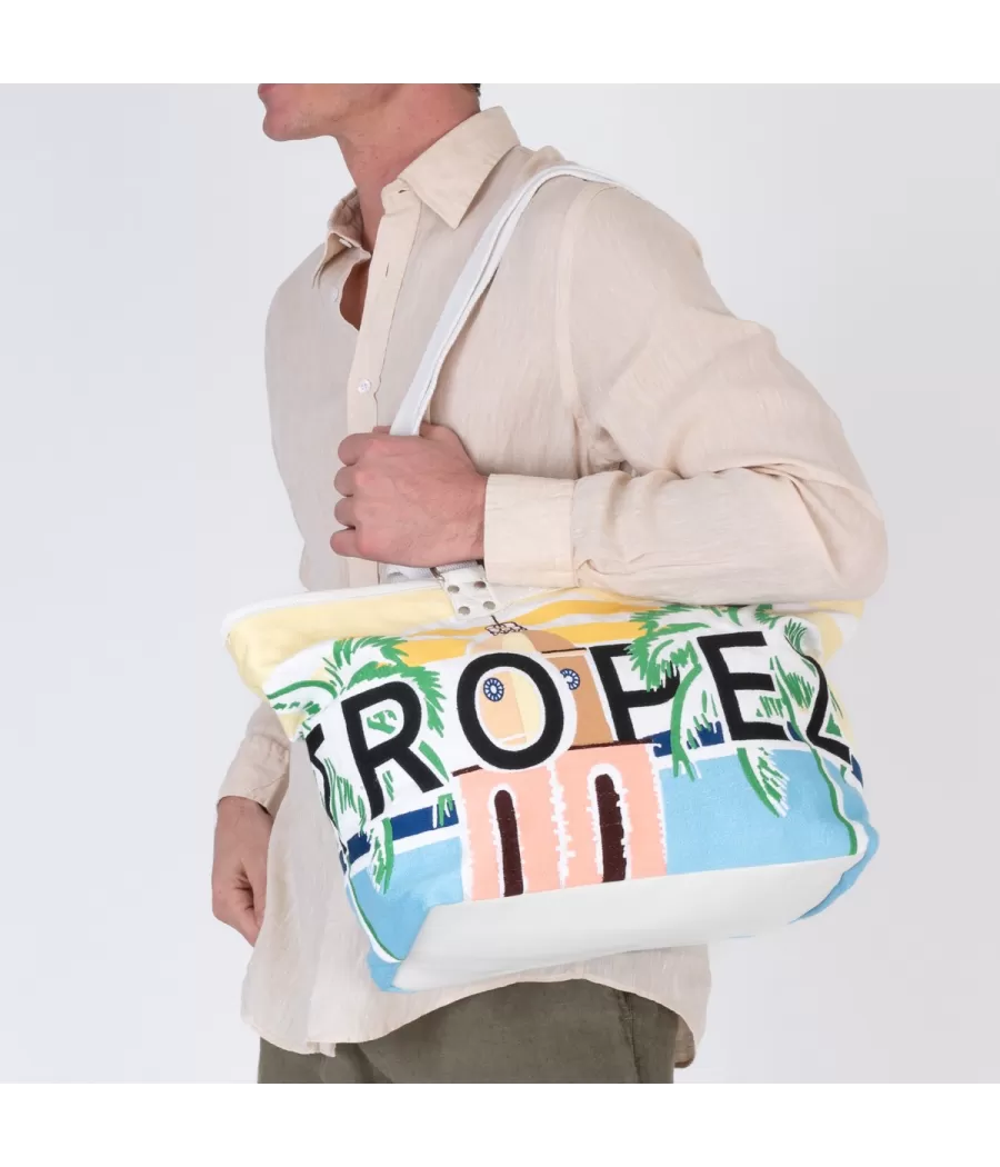 Sac Saint Tropez panoramic multico medium | Kiwi Saint Tropez