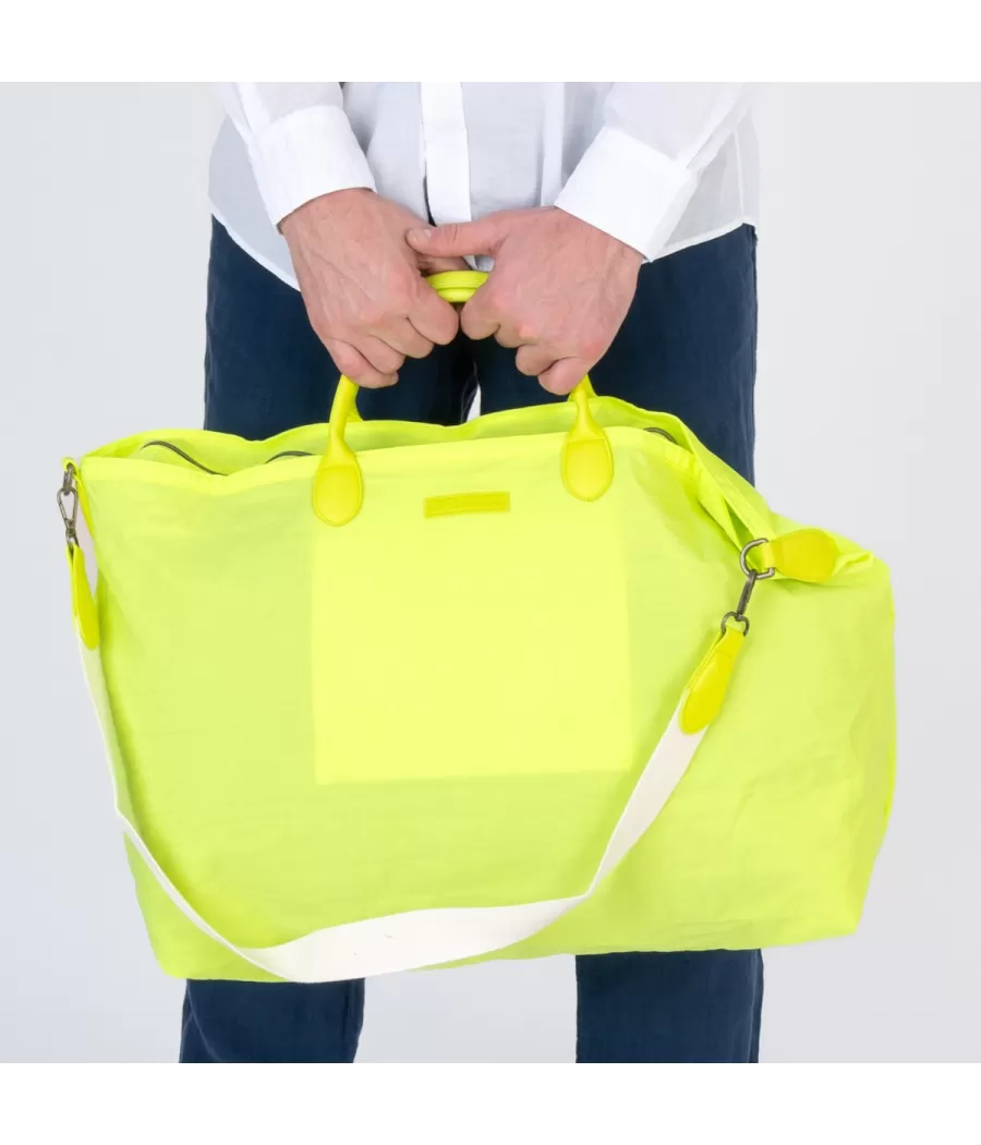 Sac icone Saint Tropez jaune fluo large | Kiwi Saint Tropez