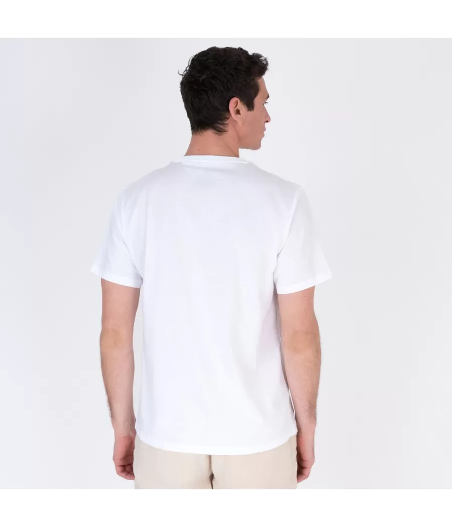 T-shirt homme poker blanc | Kiwi Saint Tropez