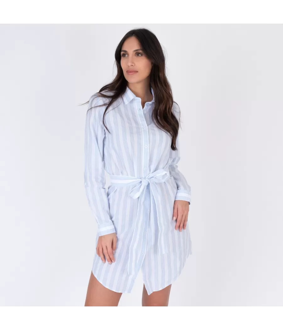 Liquette femme Milan ciel - Long shirts women | Kiwi Saint Tropez