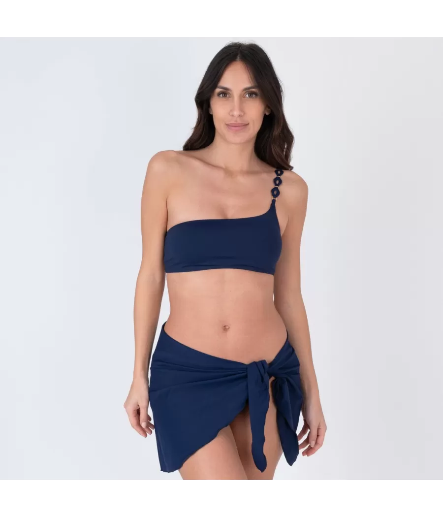 Paréo femme savane navy - Wrap | Kiwi Saint Tropez