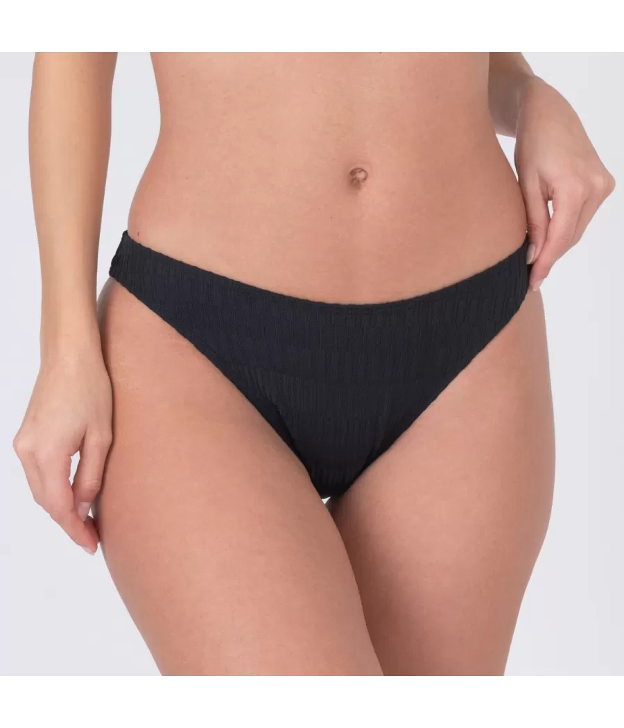 Culotte de maillot femme basique Sahel noir | Kiwi Saint Tropez