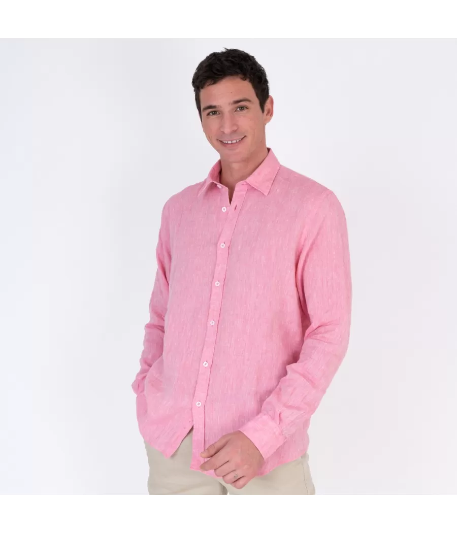 Chemise homme fushia sale