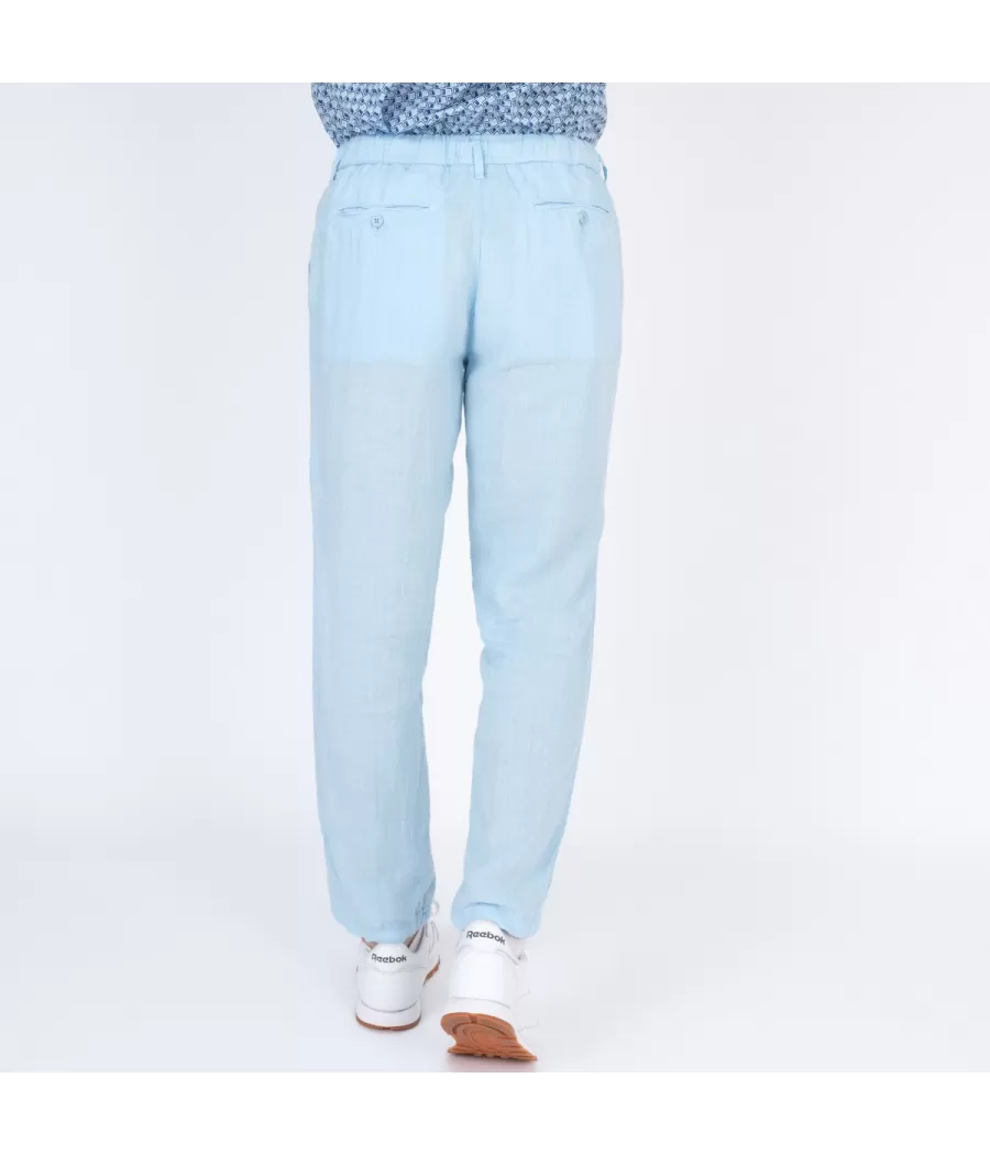 Pantalon homme lin sky - Pantalons homme | Kiwi Saint Tropez