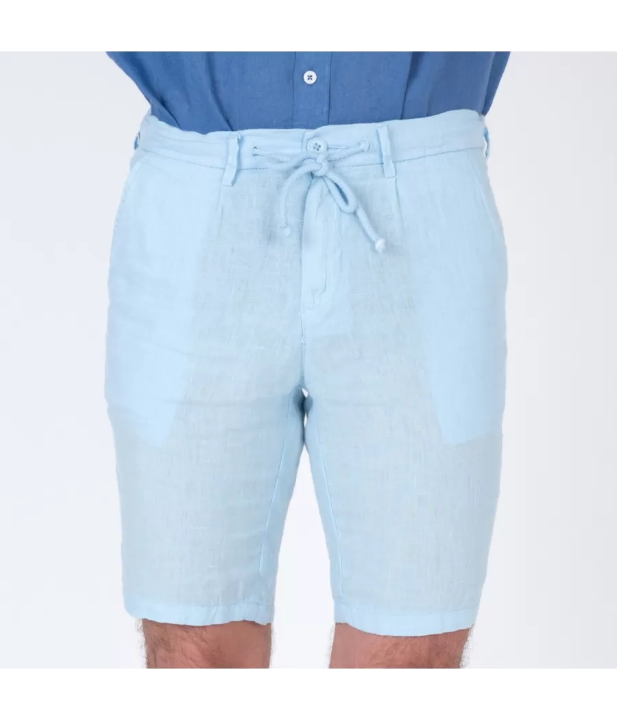 Bermuda homme lin sky - Shorts men  | Kiwi Saint Tropez