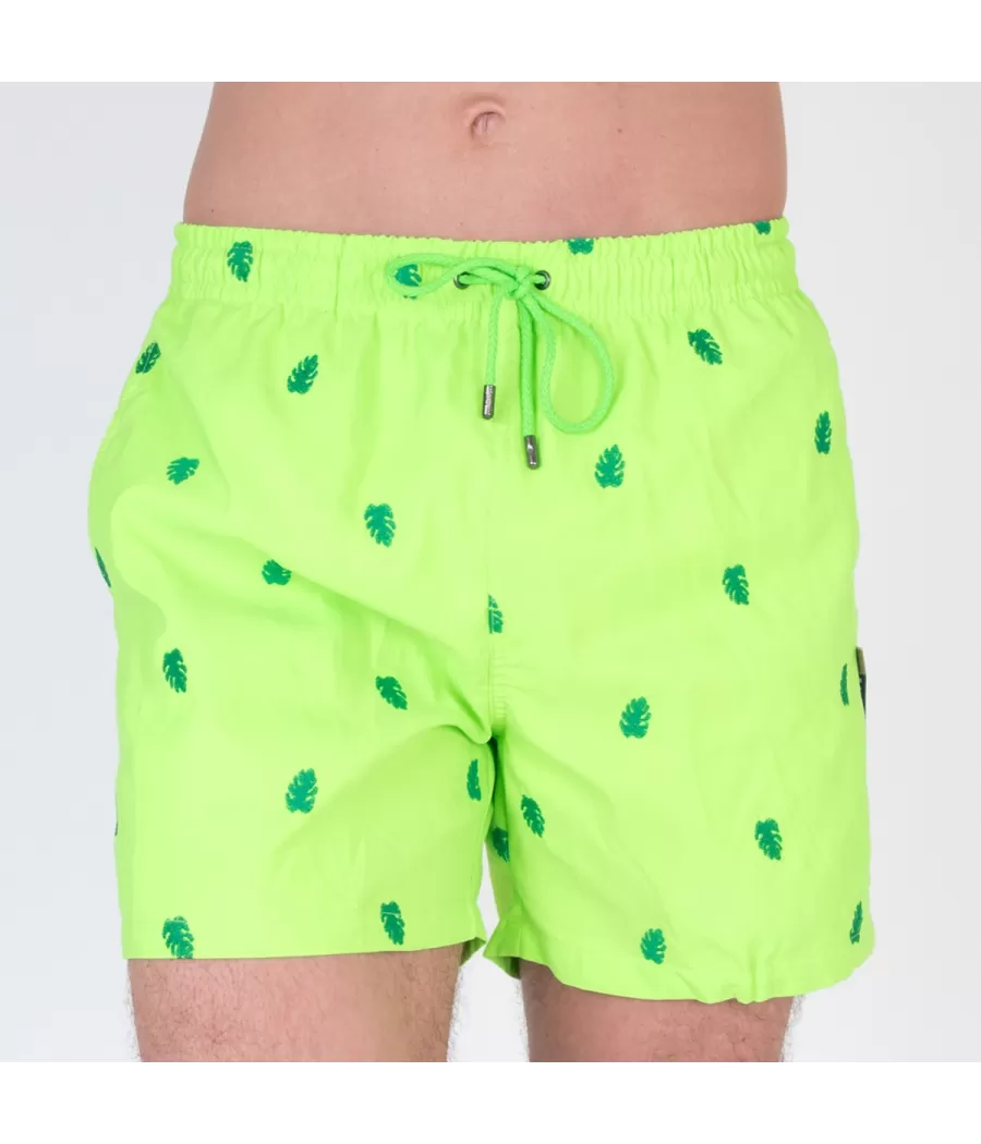 Maillot de bain homme palma vert fluo | Kiwi Saint Tropez