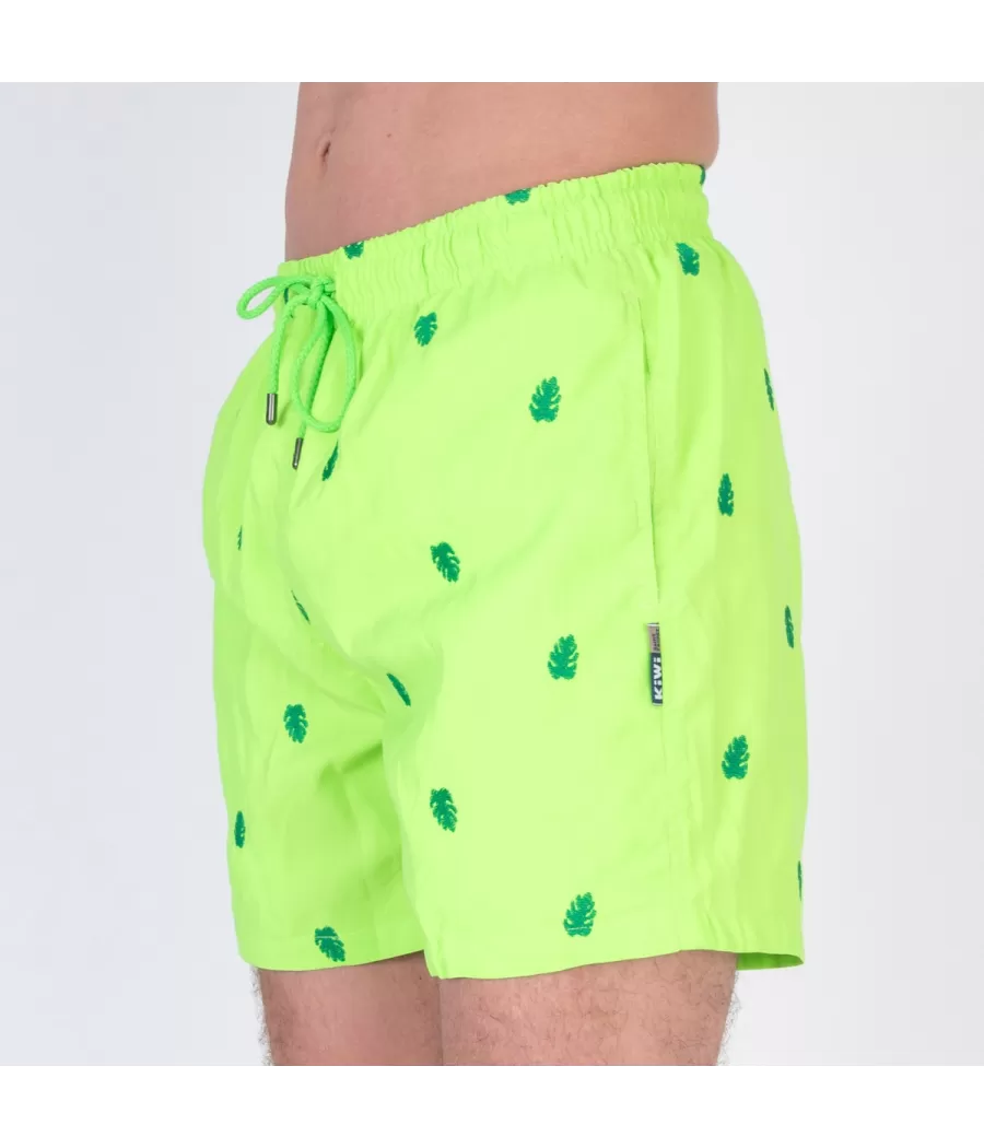 Maillot de bain homme palma vert fluo | Kiwi Saint Tropez