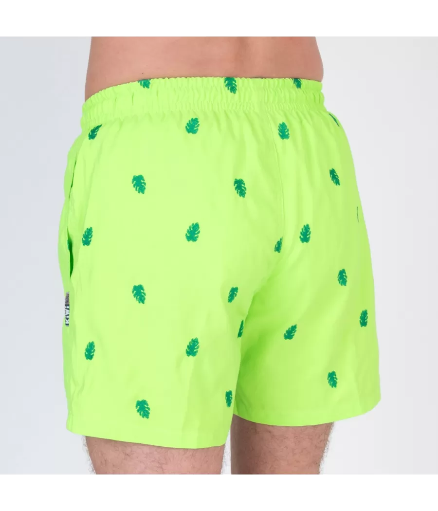 Maillot de bain homme palma vert fluo | Kiwi Saint Tropez