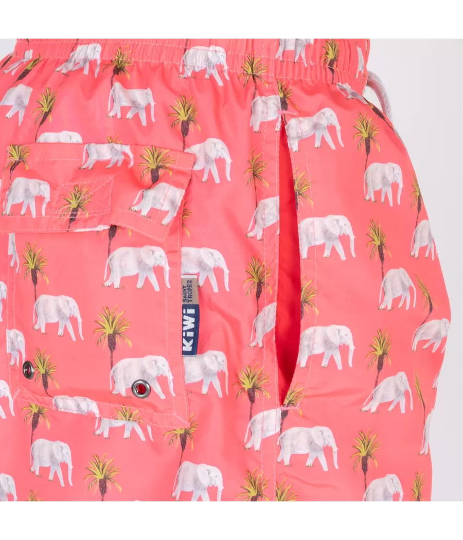 Maillot de bain homme éléphant pink | Kiwi Saint Tropez