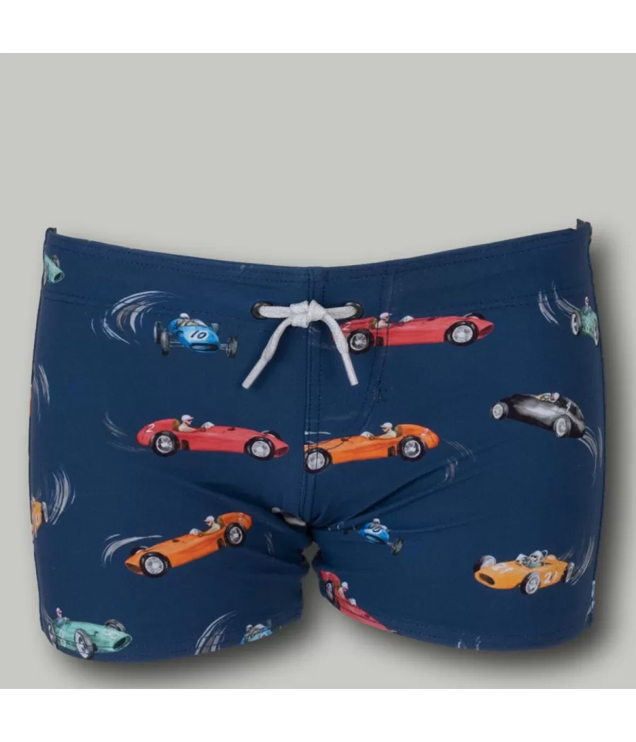 Short de bain garçon race marine - Swimming trunks boy | Kiwi Saint Tropez