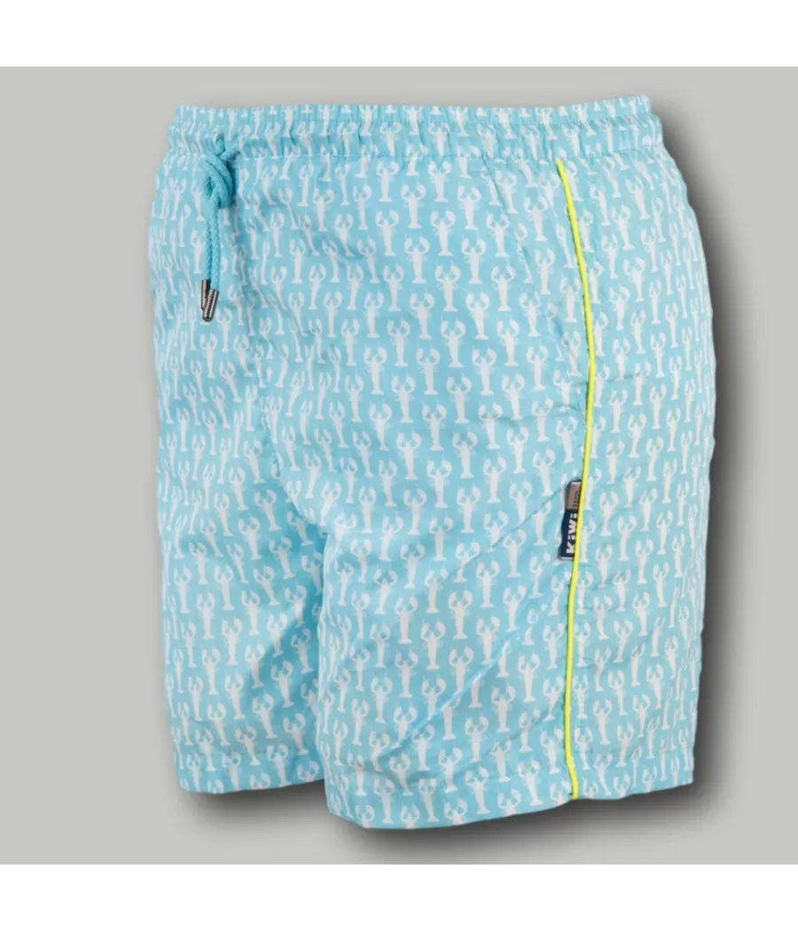 Aqua-zwempak met rivierkreeftjes voor jongens - Boxers imprimés garçon | Kiwi Saint Tropez