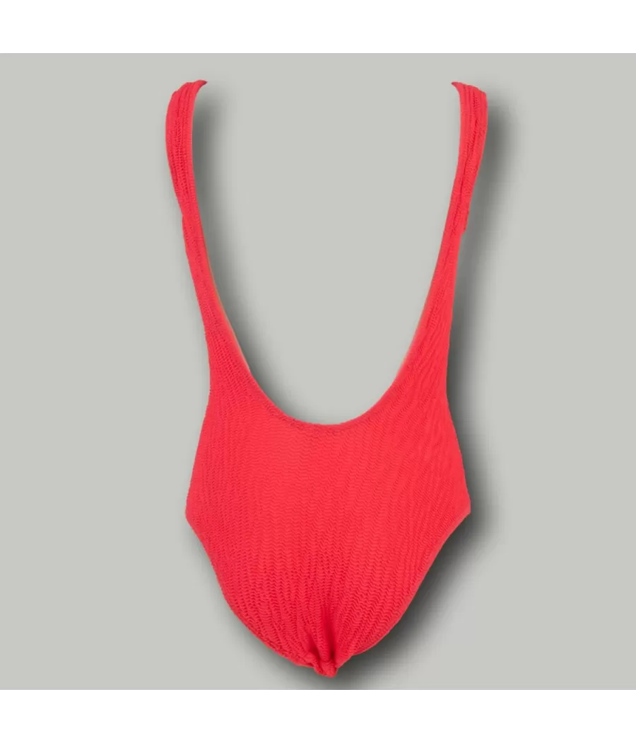 Maillot 1 pièce fille Ibizane rubis - One piece swimwear girl | Kiwi Saint Tropez