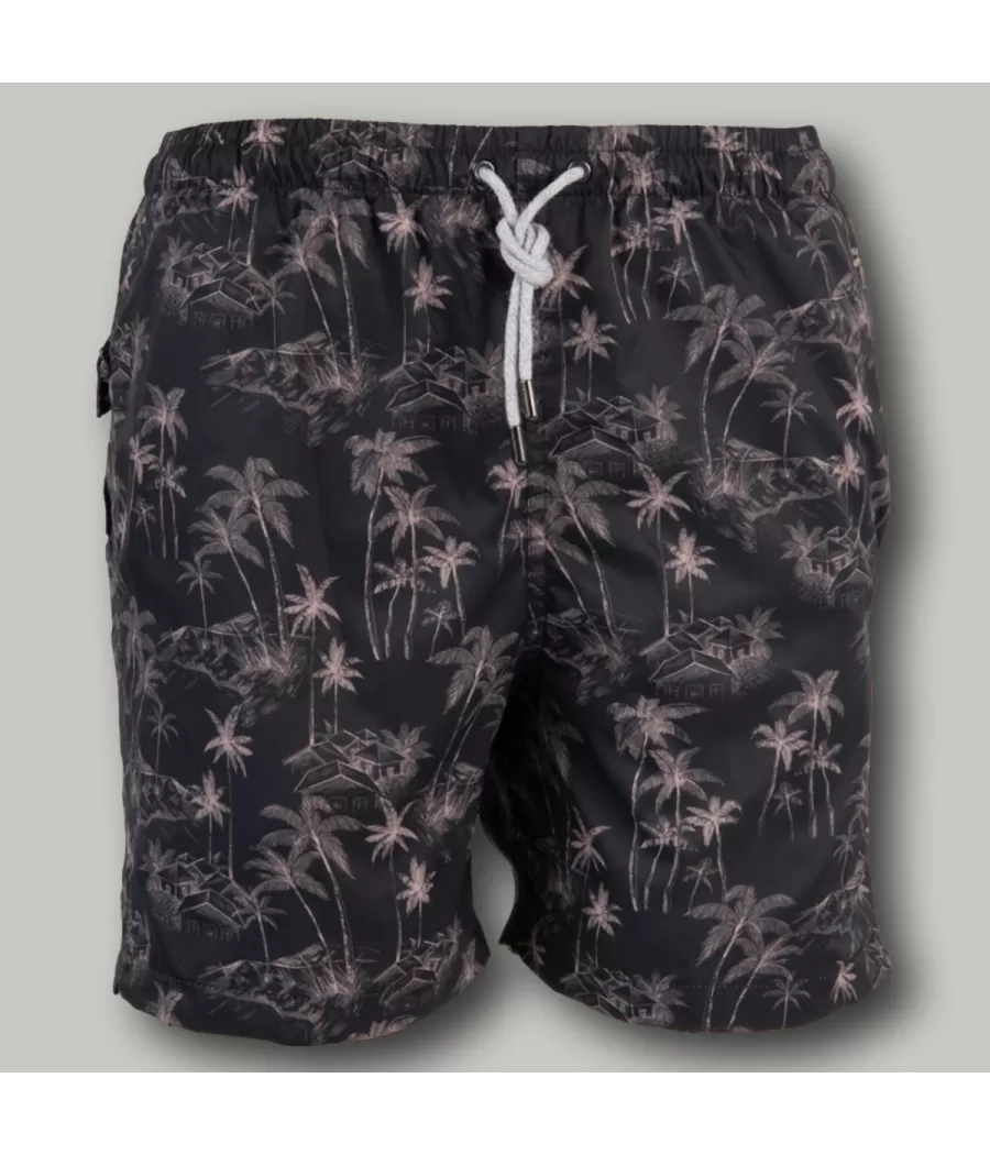 Maillot de bain garçon Barbade ardoise (Exclu web 2024) - Boxers imprimés garçon | Kiwi Saint Tropez