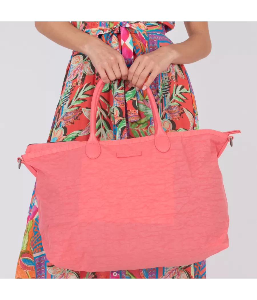 Sac icone Saint Tropez corail medium | Kiwi Saint Tropez