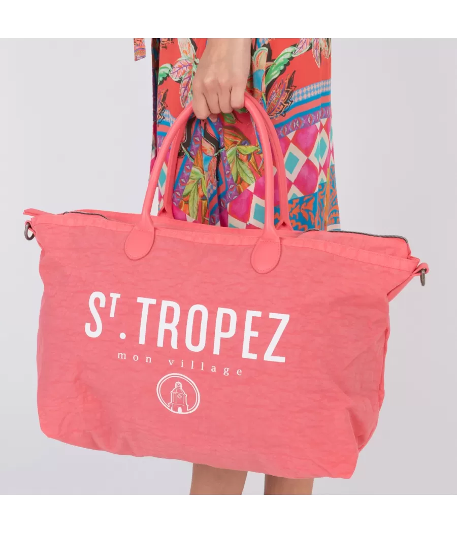 Sac icone Saint Tropez corail medium | Kiwi Saint Tropez