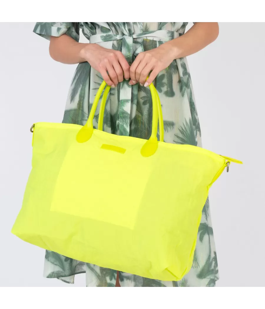 Sac icone Saint Tropez jaune fluo medium | Kiwi Saint Tropez