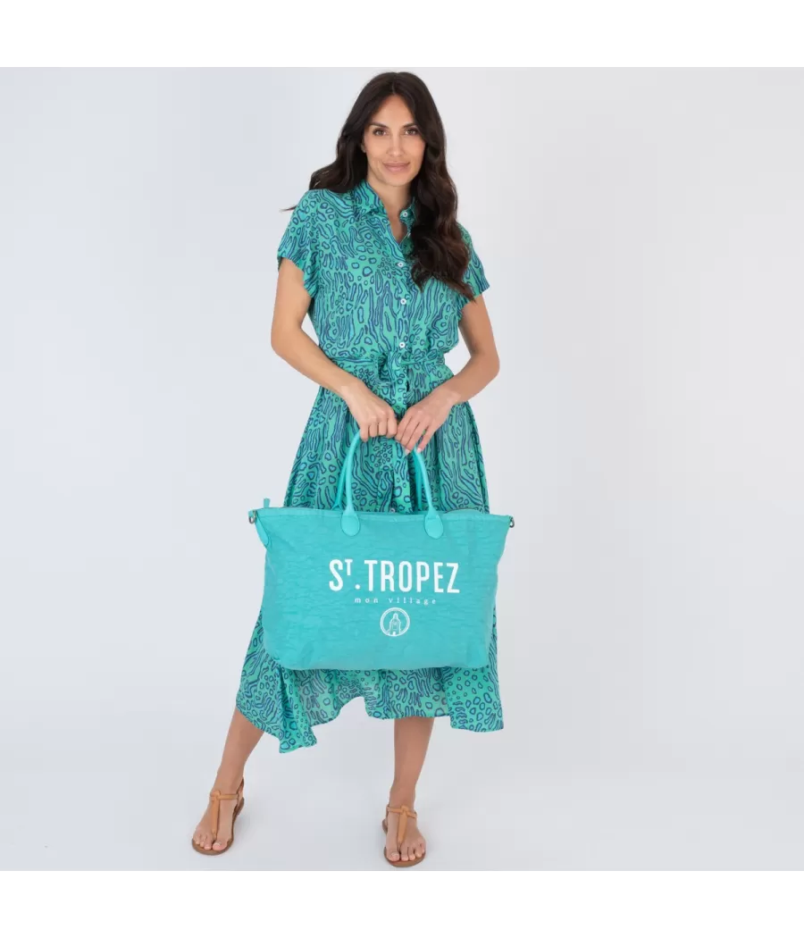 Sac icone Saint Tropez menthe medium