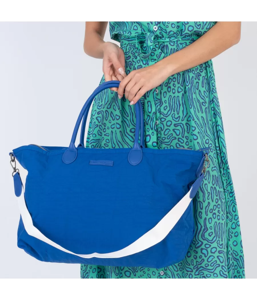 Sac icone Saint Tropez bleu medium | Kiwi Saint Tropez