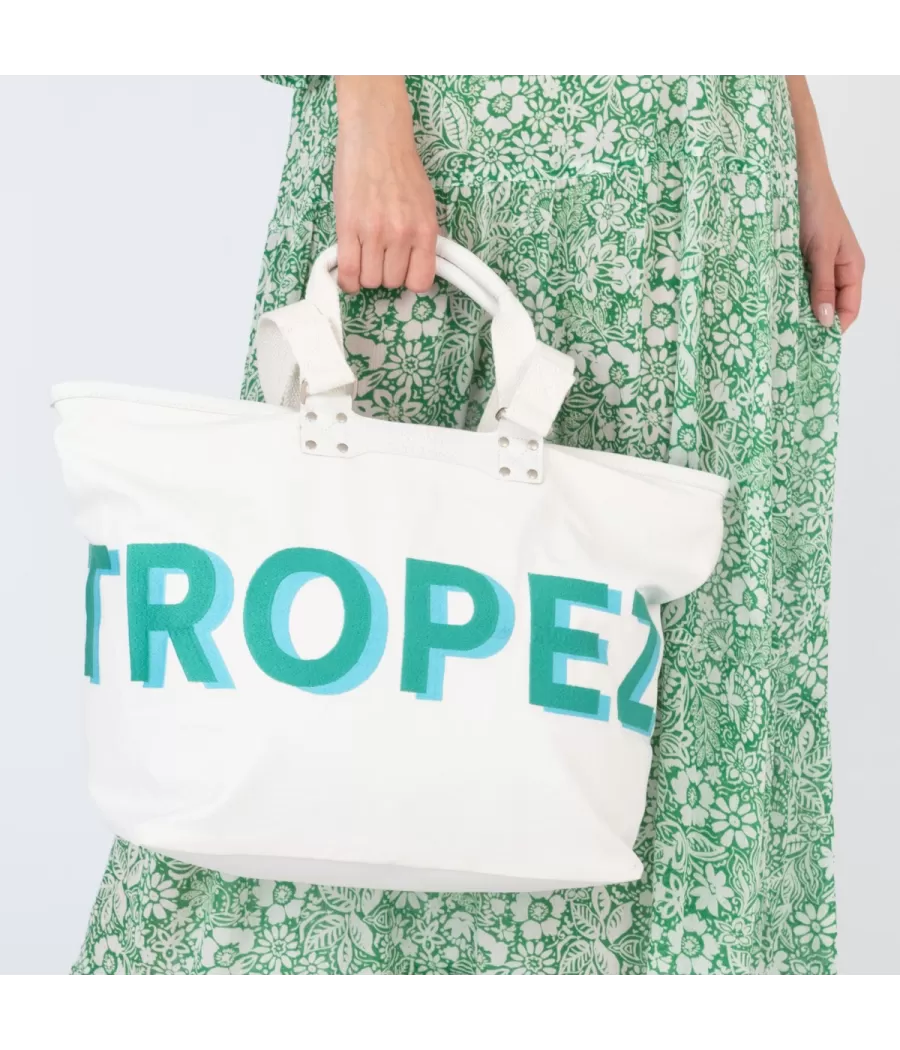 Sac 3D Saint Tropez vert medium - Sacs de plage | Kiwi Saint Tropez