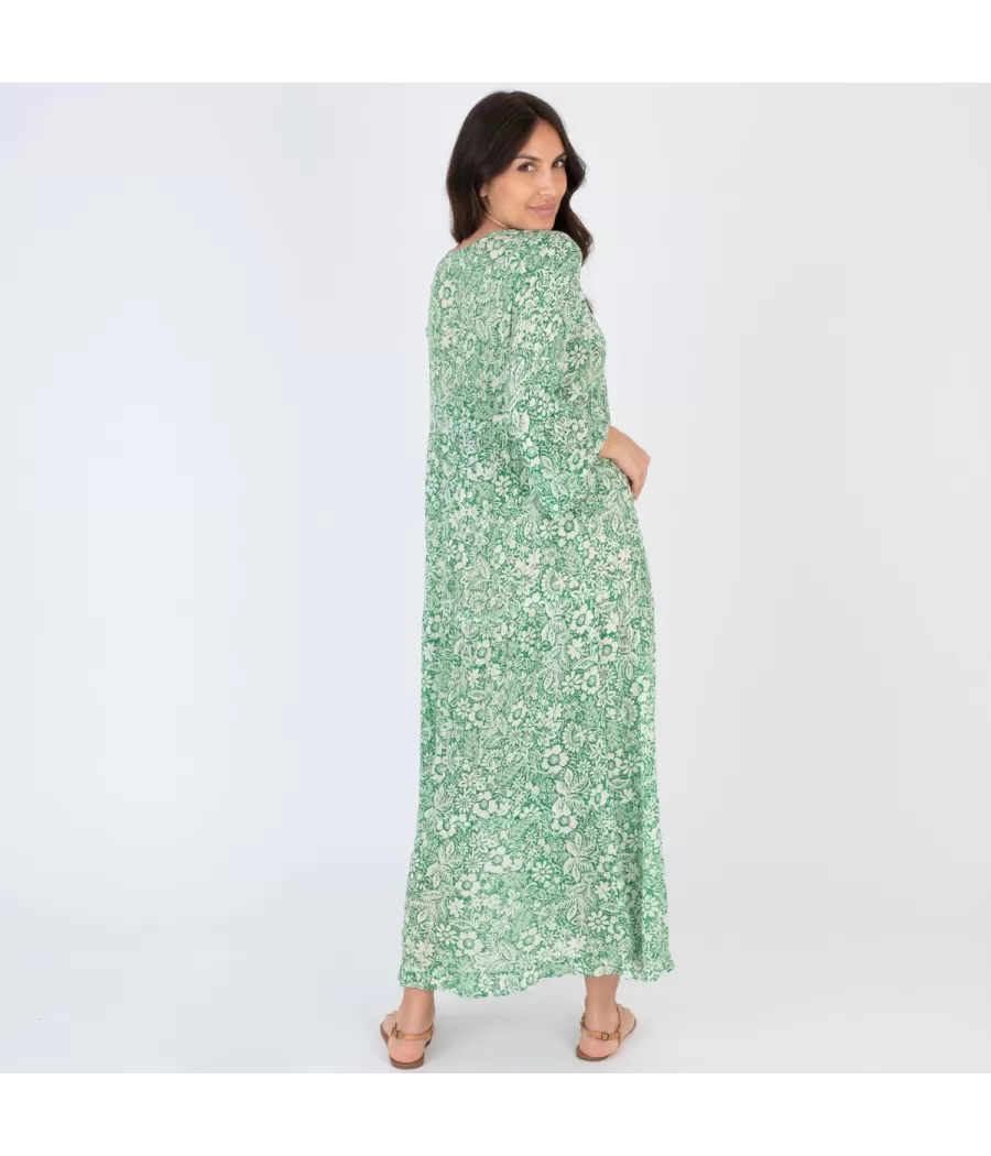 Robe femme longue Mississippi green | Kiwi Saint Tropez