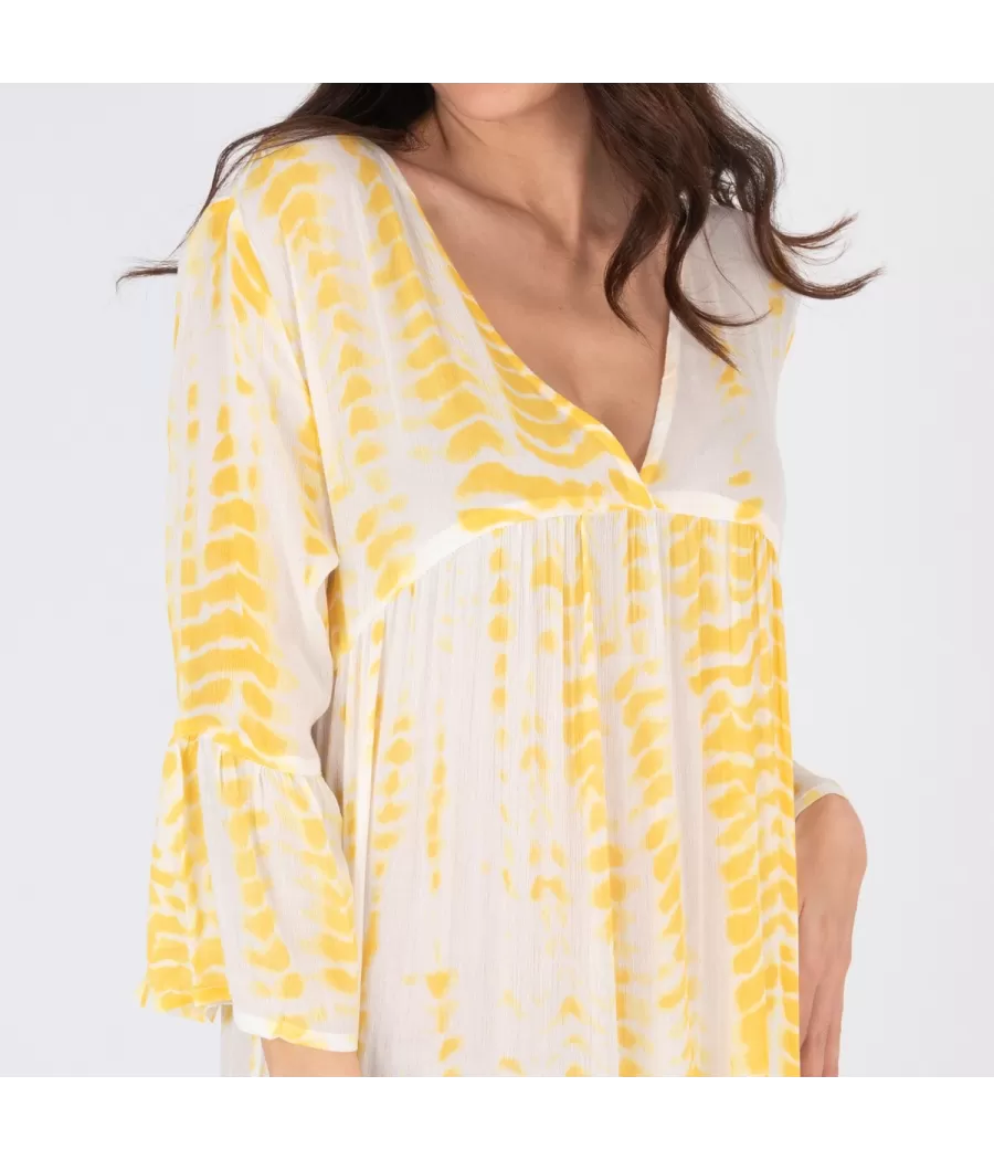 Robe femme longue Mississippi jaune | Kiwi Saint Tropez