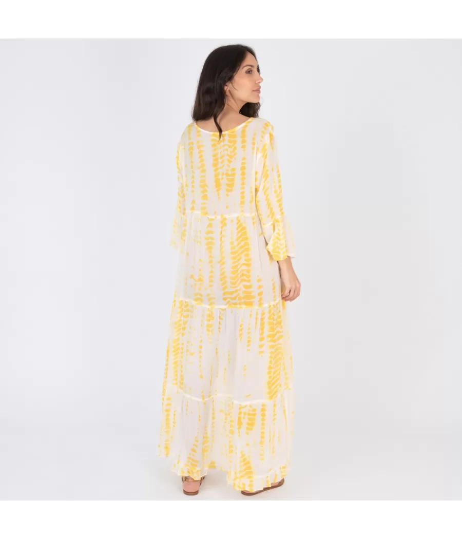 Robe femme longue Mississippi jaune | Kiwi Saint Tropez