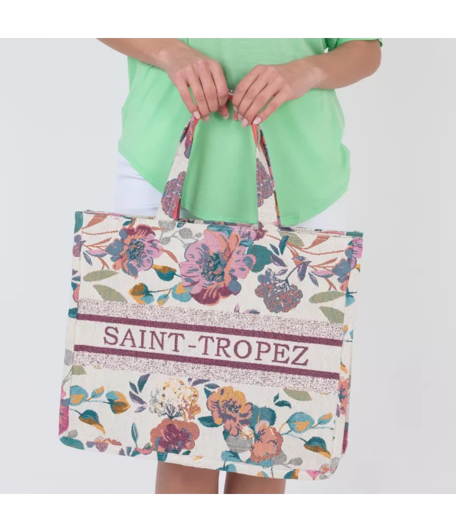 Sac cabas chic Saint Tropez pink | Kiwi Saint Tropez