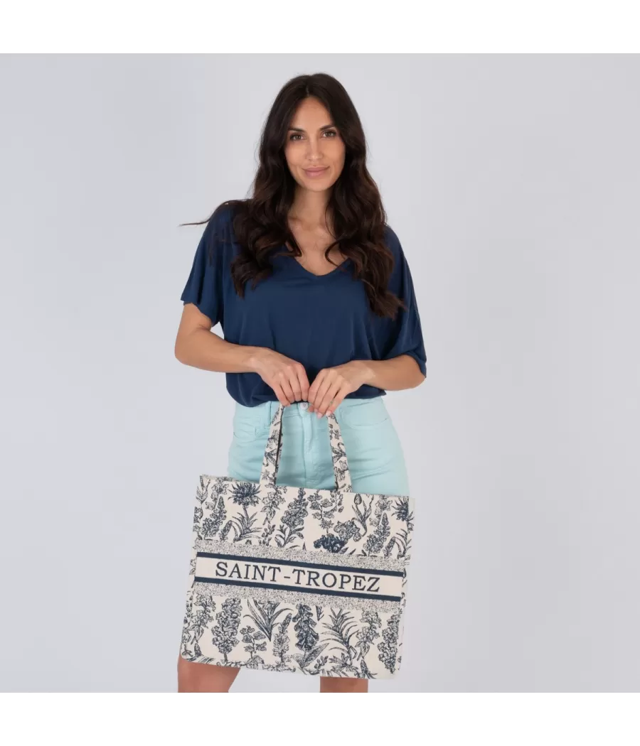 Sac cabas chic Saint Tropez denim | Kiwi Saint Tropez