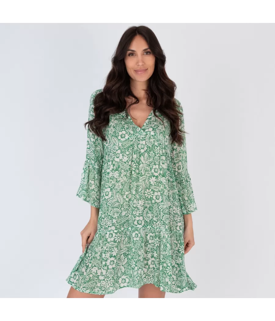 Robe femme courte Mississippi green | Kiwi Saint Tropez