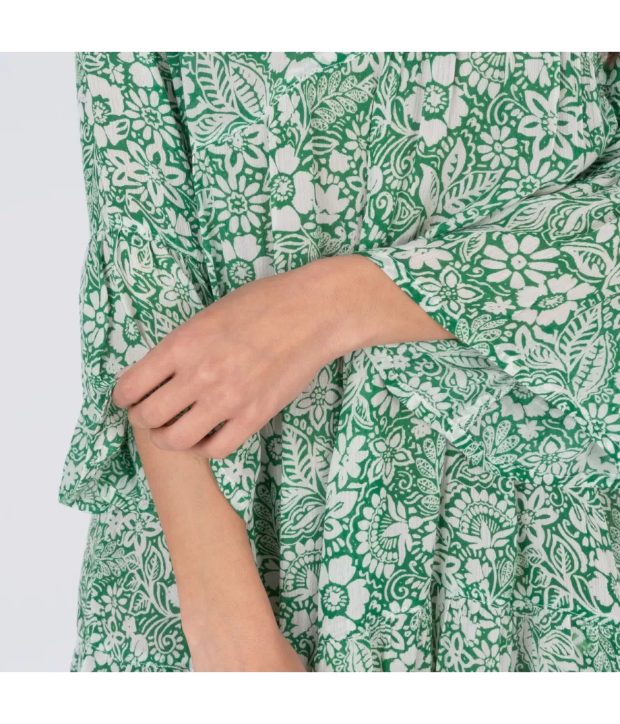 Robe femme courte Mississippi green | Kiwi Saint Tropez