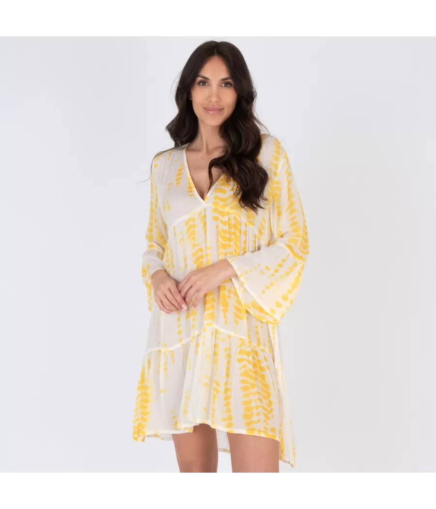 Mississippi geel kort jurkje - Robes femme | Kiwi Saint Tropez