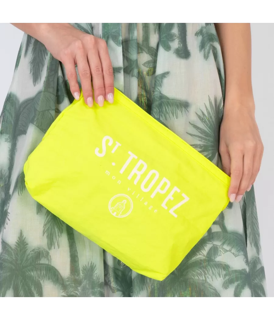 Pochette icone Saint Tropez jaune fluo