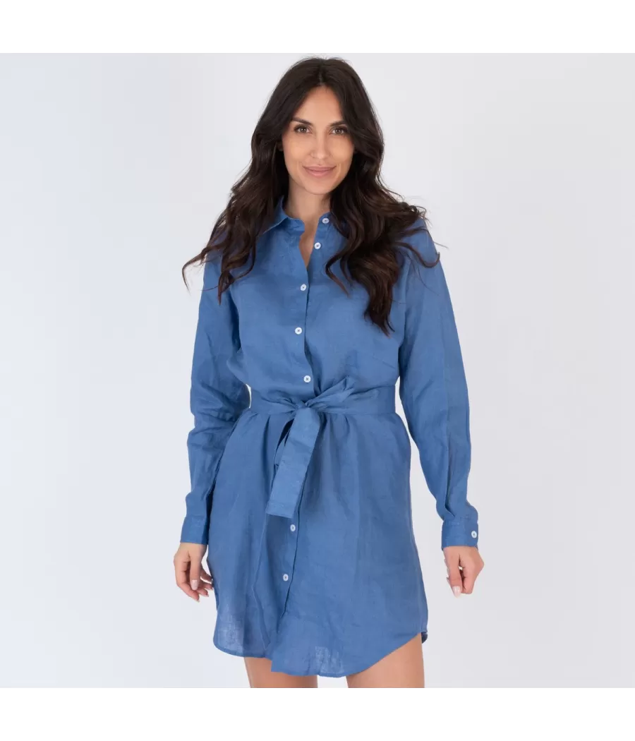 Liquette femme laos navy - Long shirts women | Kiwi Saint Tropez