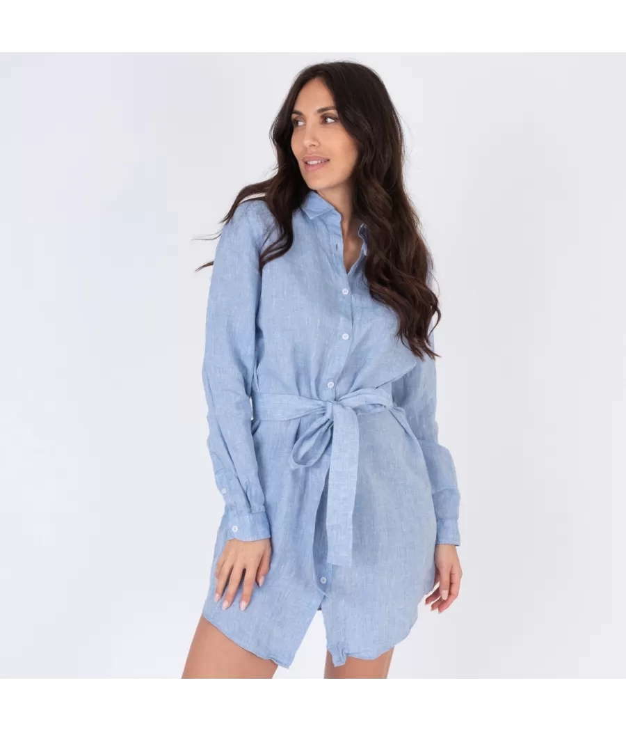 Liquette femme laos bleu - Long shirts women | Kiwi Saint Tropez