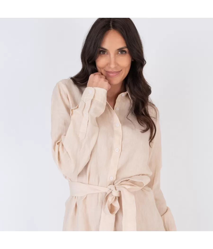 Liquette femme laos naturel - Long shirts women | Kiwi Saint Tropez