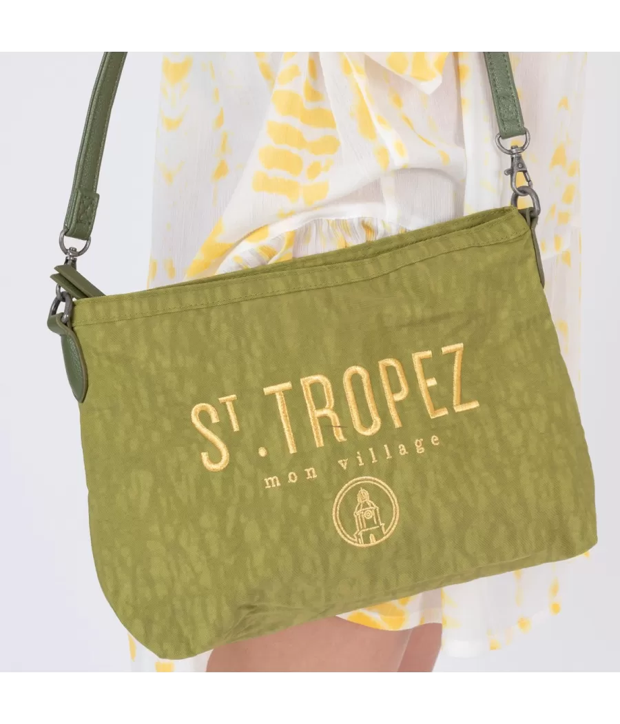 Pochette icone Saint Tropez olive | Kiwi Saint Tropez