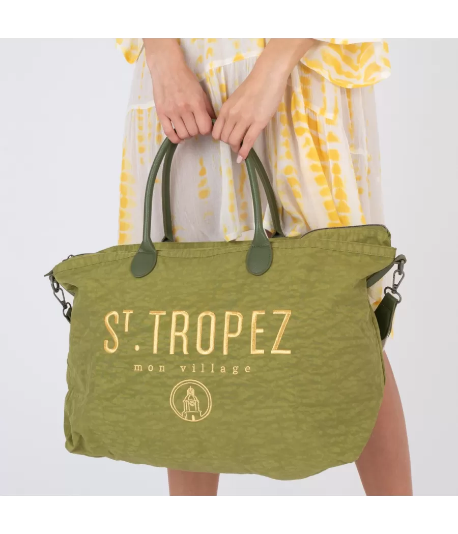 Sac icone Saint Tropez olive medium