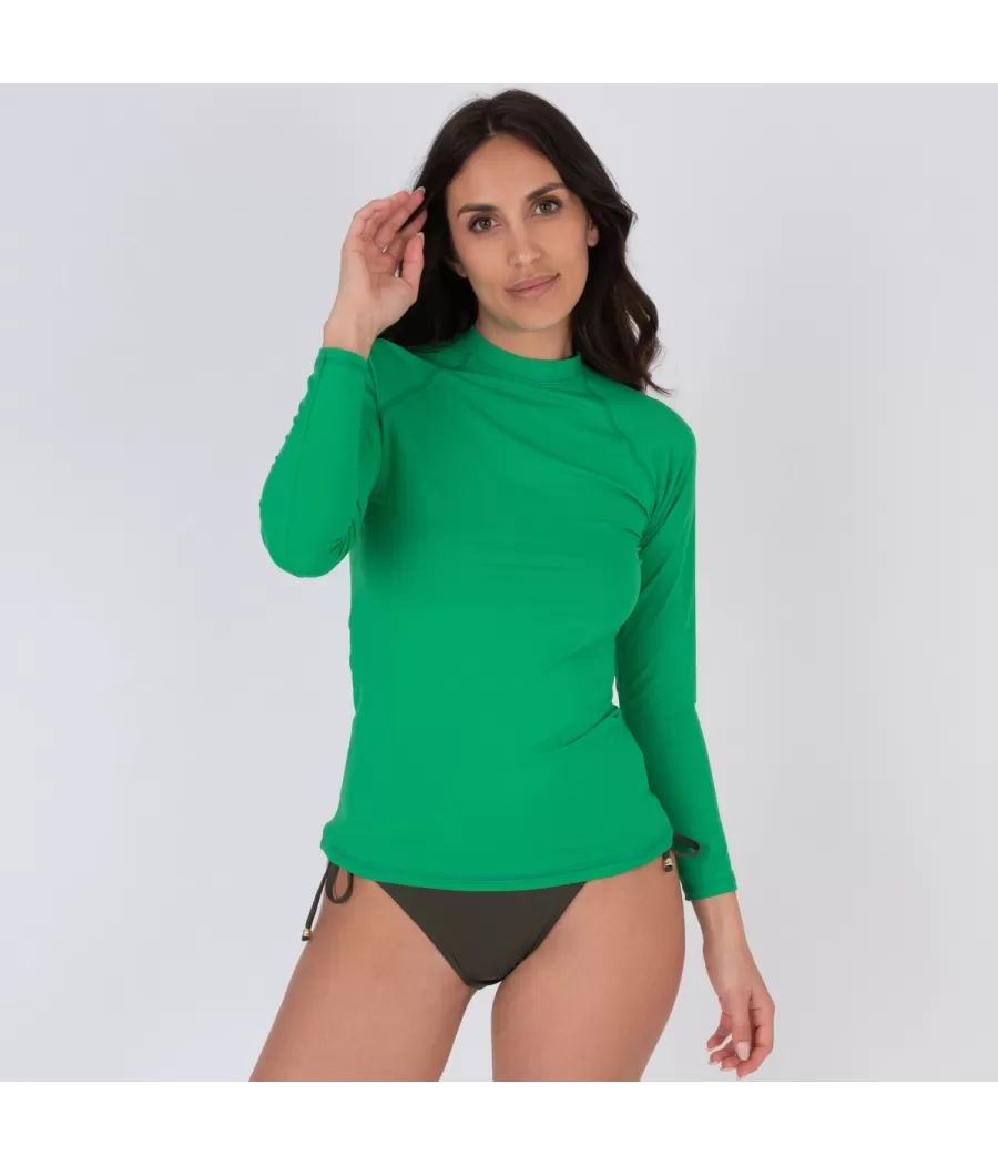 T-shirt anti UV femme Nilane manches longues menthe