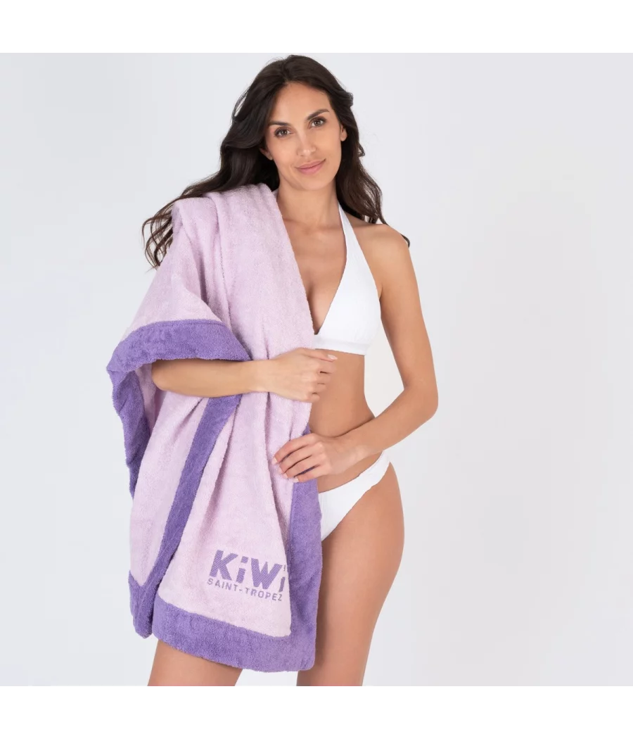 Serviette de plage lilas - Beach towels | Kiwi Saint Tropez